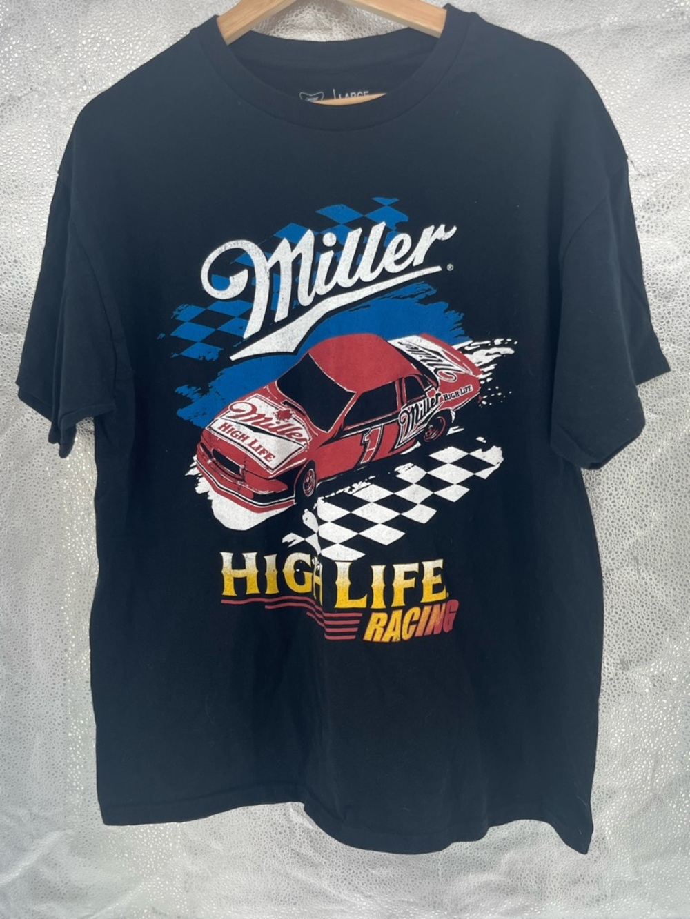 Brew City Brand Miller High Life Racing Graphic T-Shirt Size L